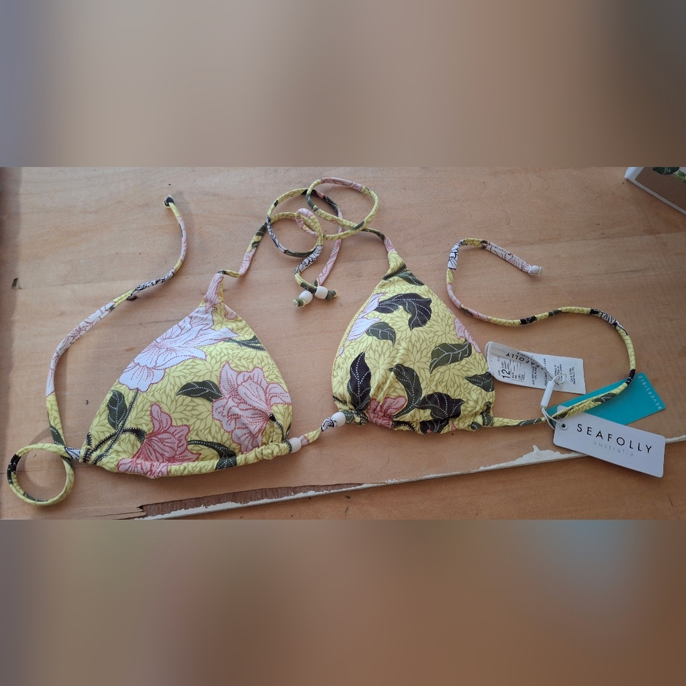 Seafolly Yellow Floral Bikini
